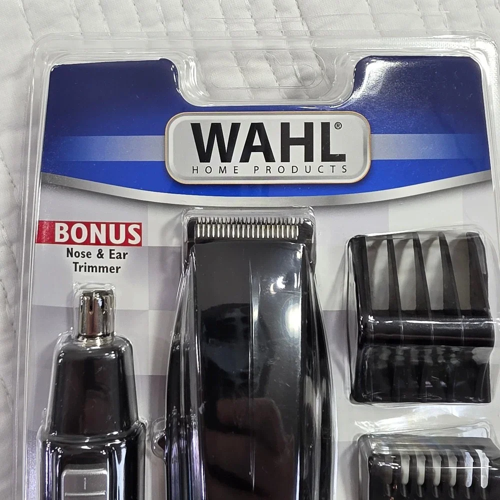 Wahl Beard Battery Trimmer Grooming Kit Nose Ear Trimmer 5537-1801 NWT 9 Lengths